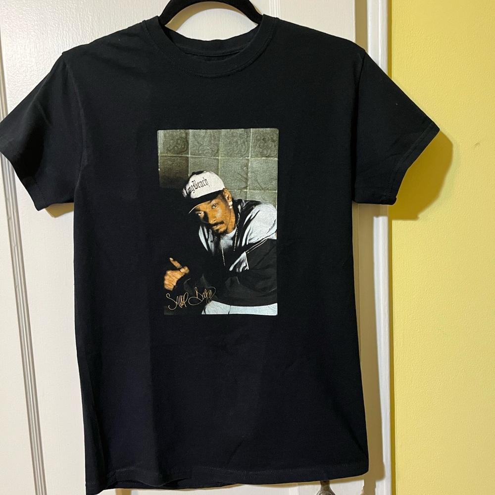 Snoop Dogg Black Graphic T-Shirt size small